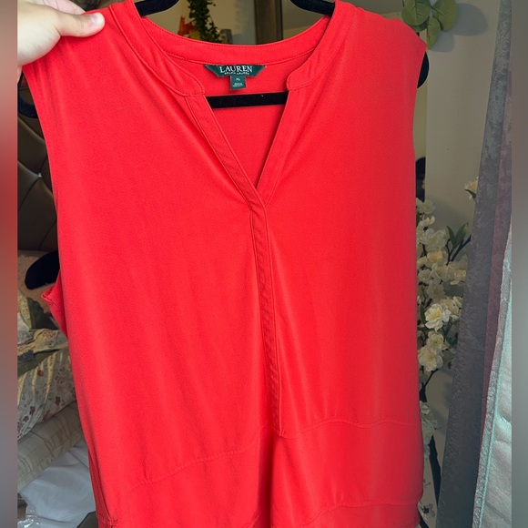 Authentic Ralph Lauren red sleeveless shirt! - Picture 6 of 8